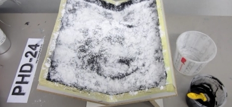 Glass fiber chips