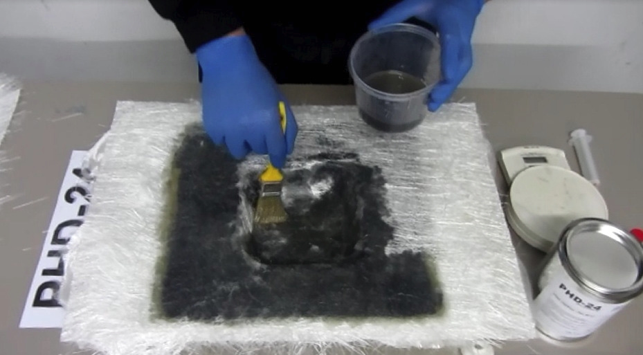 Laminating fiberglass mat